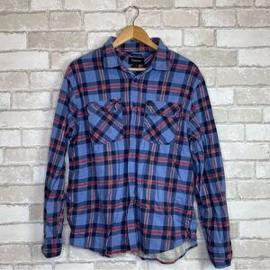 Brixton Blue & Red Plaid Casual Button Down Shirt Size L